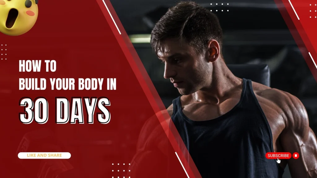 Man doing workout to lose belly fat in 30 days